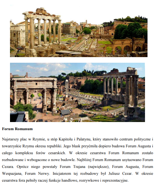 Architektura rzymska - Forum Romanum